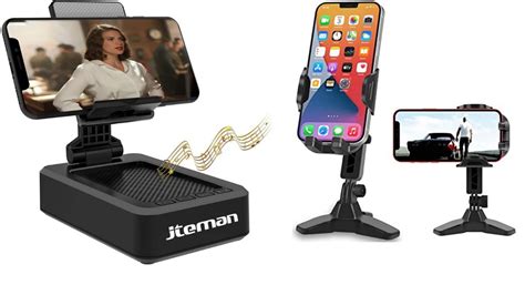 2 Specifications 1. . Jteman phone stand with bluetooth speaker manual